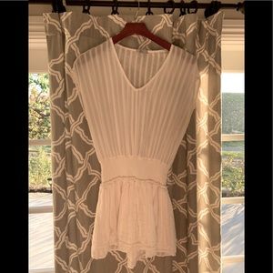 Rails White thin mini dress